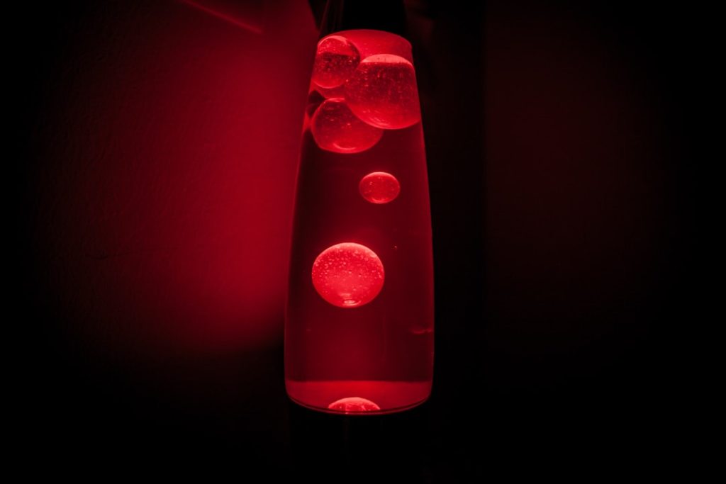 Photo lava wall lamp