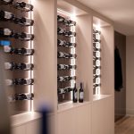 Photo wine fridge niche lighting